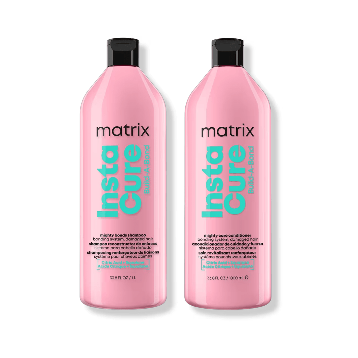 Matrix Insta Cure Build - A - Bond Shampoo & Conditioner Liter Duo ($96 Value) - Beautifox