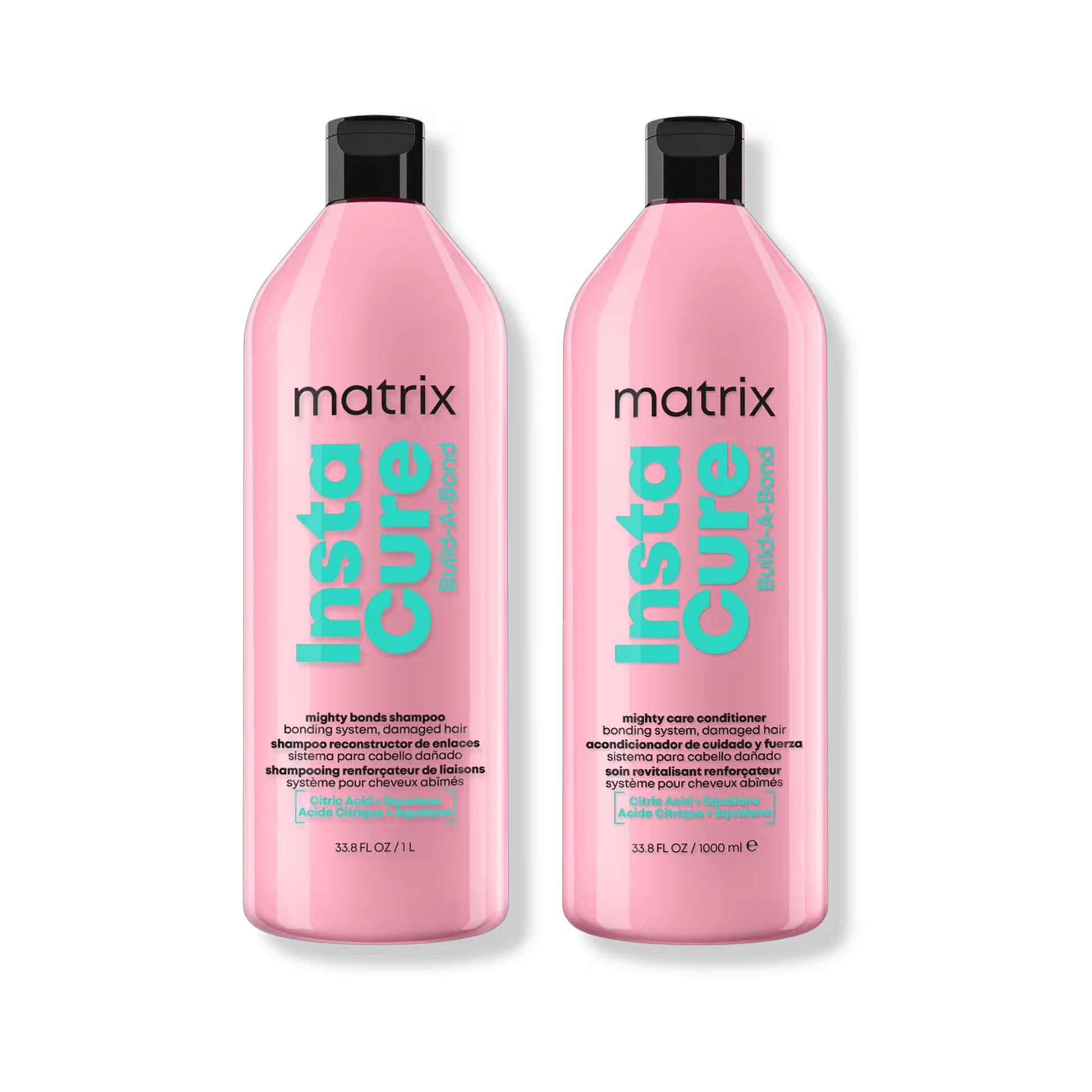 Matrix Insta Cure Build - A - Bond Shampoo & Conditioner Liter Duo ($96 Value) - Beautifox