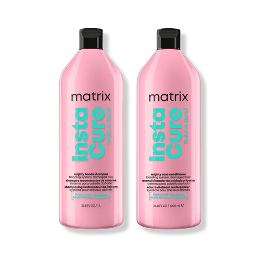 Matrix Insta Cure Build - A - Bond Shampoo & Conditioner Liter Duo ($96 Value) - Beautifox