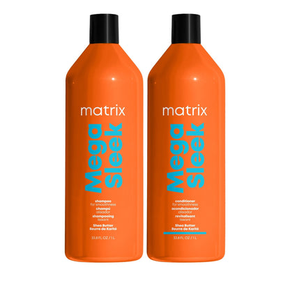 Matrix Mega Sleek Shampoo & Conditioner Liter Duo ($88 Value) - Beautifox