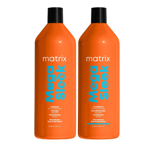 Matrix Mega Sleek Shampoo & Conditioner Liter Duo ($88 Value) - Beautifox
