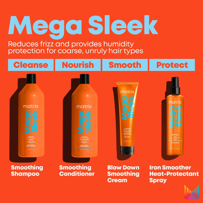 Matrix Mega Sleek Shampoo & Conditioner Liter Duo ($88 Value) - Beautifox