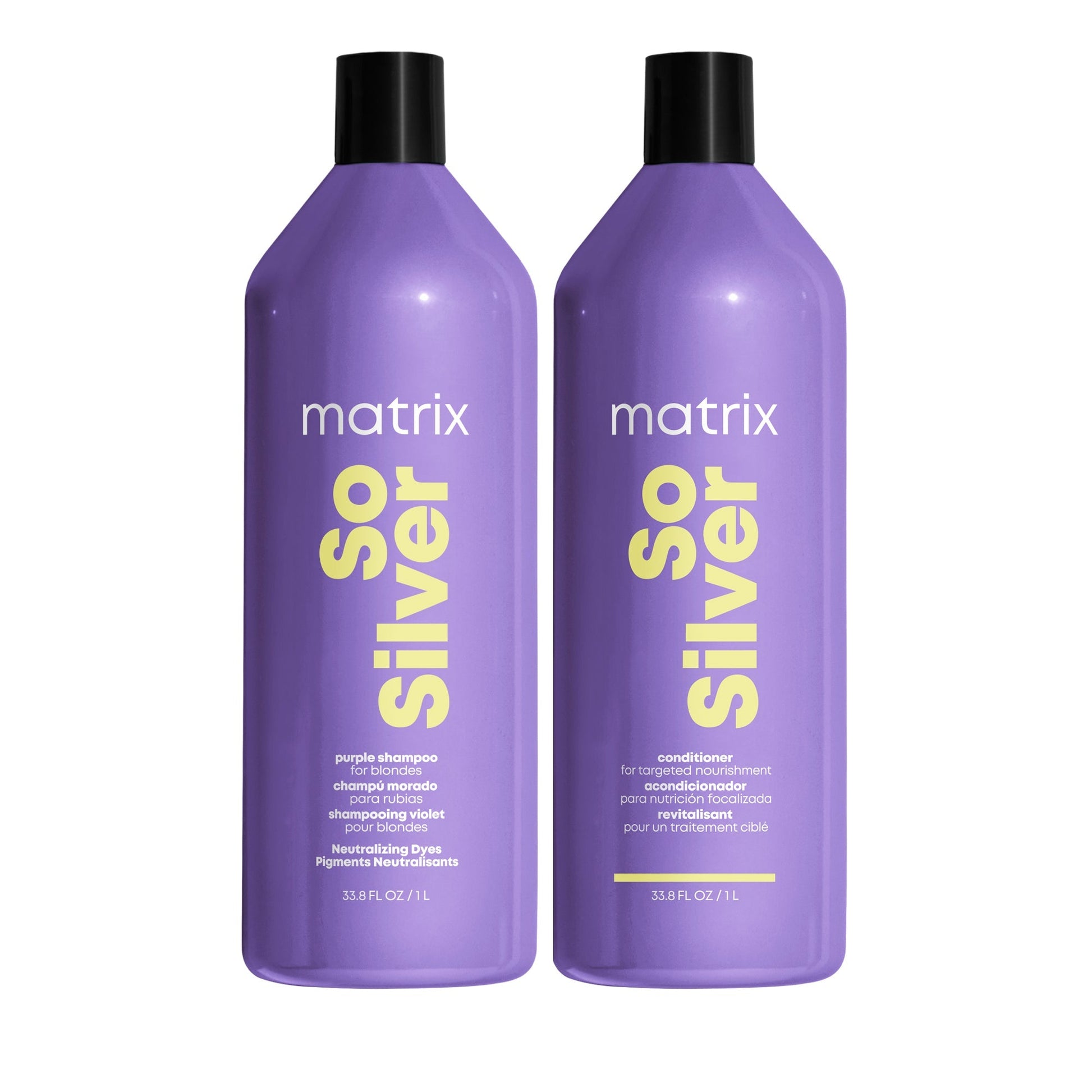 Matrix So Silver Shampoo & Conditioner Liter Duo ($88 Value) - Beautifox