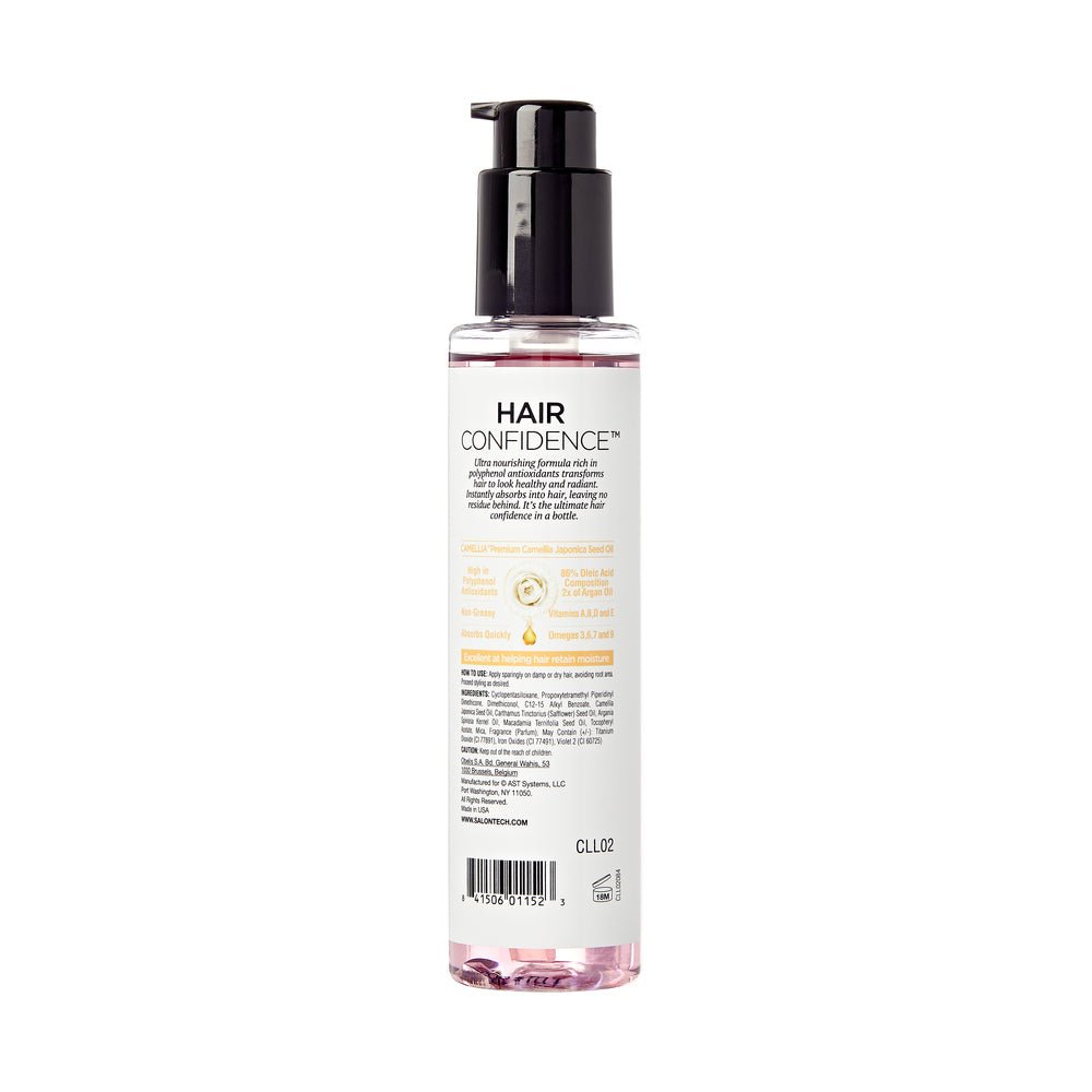 Nourish and smooth all hair types with Hair Confidence oil. Rich in antioxidants, it tames frizz, detangles, and leaves hair silky, soft, and healthy. - Beautifox