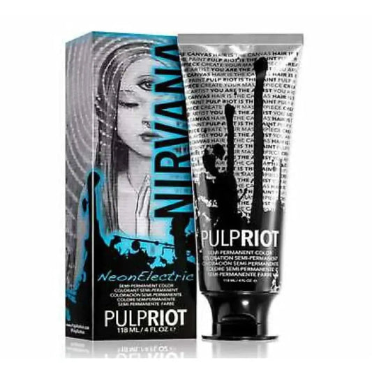 Pulp Riot Semi - Permanent Neon Electric Hair Color 4oz - BLUE MUSE - Beautifox