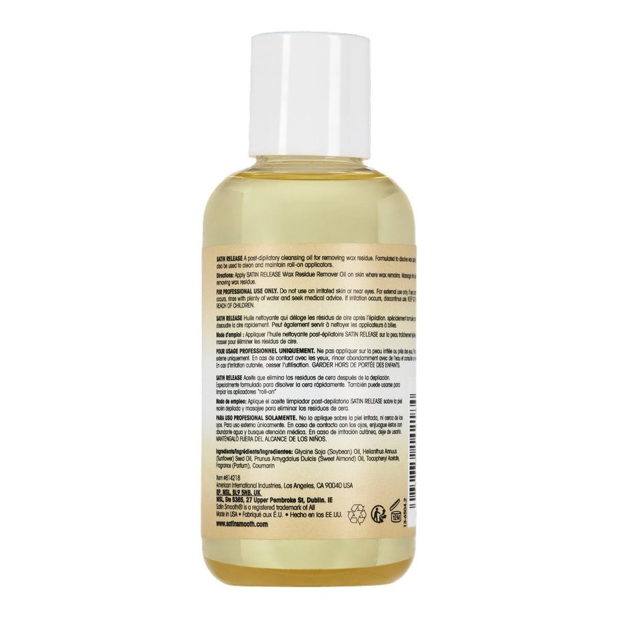 Satin Release Wax Residue Remover - 4 fl oz - Beautifox
