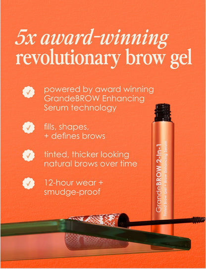 Taupe Travel Size GrandeBROW 2 - In - 1 - Beautifox
