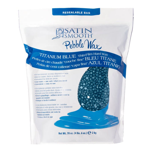 Titanium Blue Thin - Film Pebble Wax - 70 oz - Beautifox