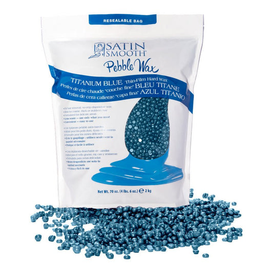Titanium Blue Thin - Film Pebble Wax - 70 oz - Beautifox