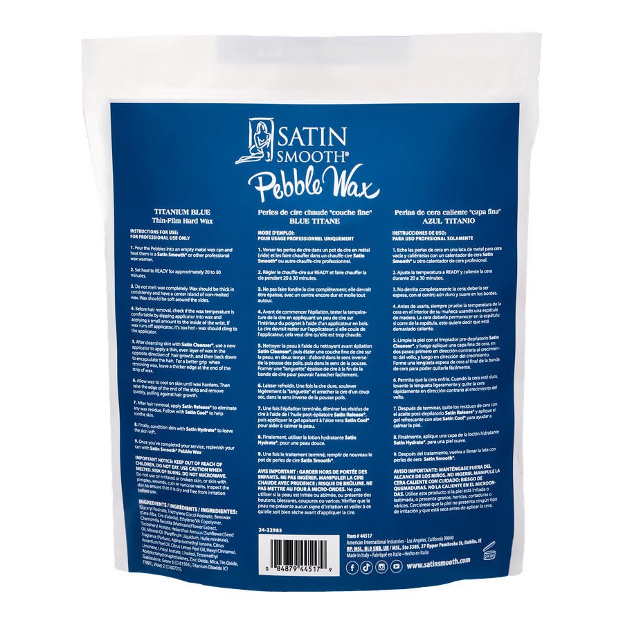 Titanium Blue Thin - Film Pebble Wax - 70 oz - Beautifox