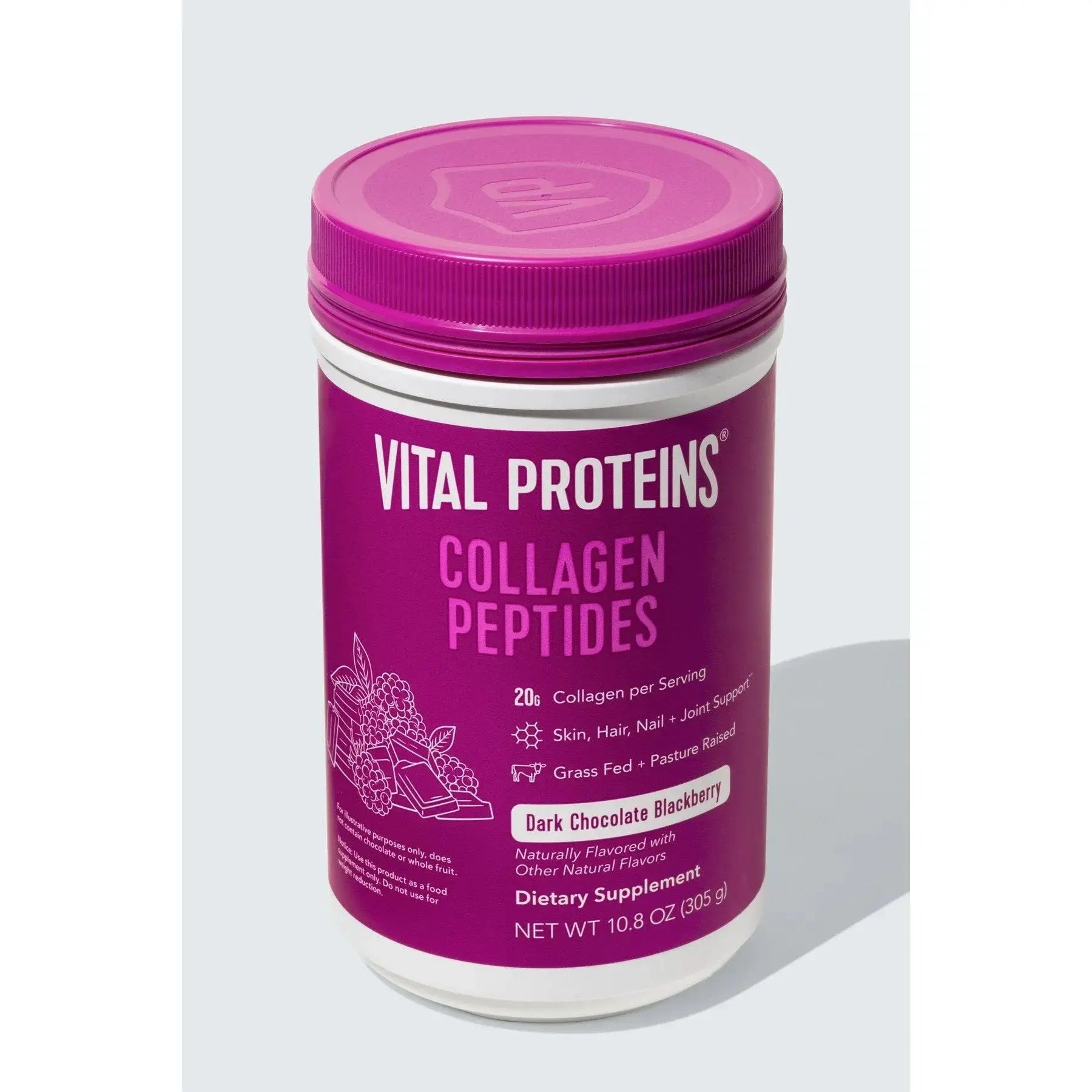 Vital Proteins Collagen Peptides Dark Chocolate Blackberry - Beautifox