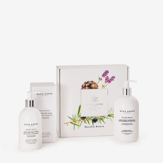 White Moss Shower Gel & Body Lotion Gift Set - Beautifox