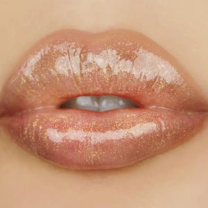 Shot Caller Clear With Gold and Pearl Glitter Lip Gloss Ambreesh Cosmetics