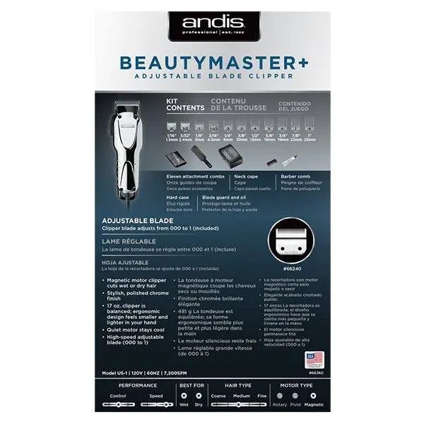 Andis Beauty Master + Adjustable Blade Clipper - Beautifox