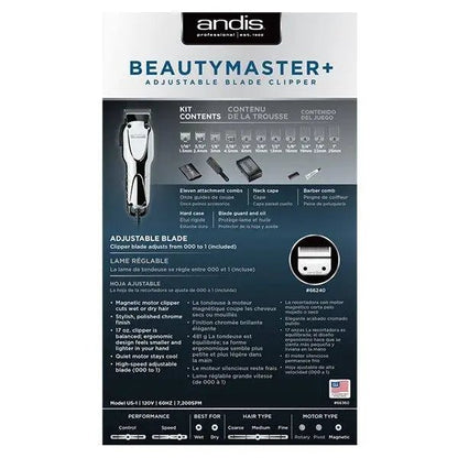 Andis Beauty Master + Adjustable Blade Clipper - Beautifox