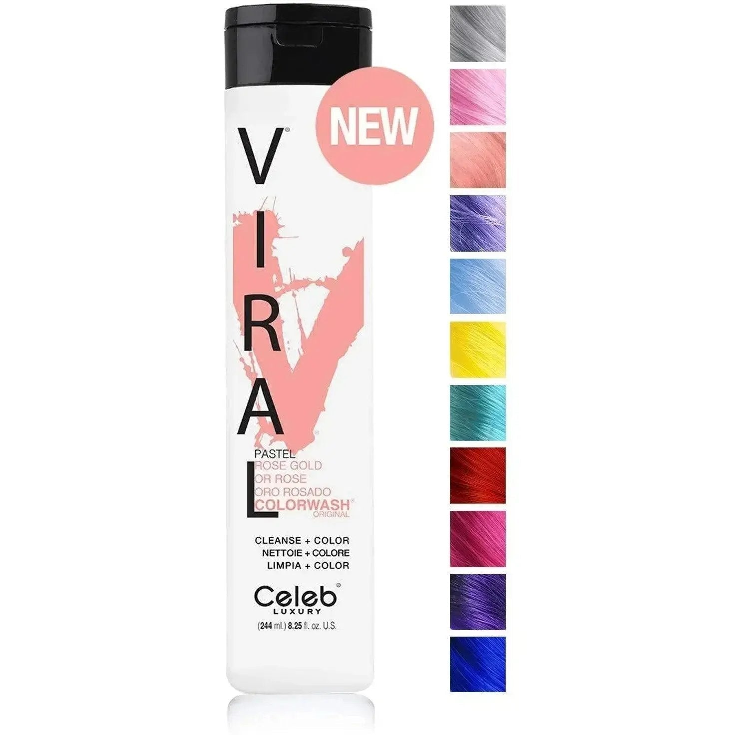 Celeb Luxury Viral Rose Gold Colorwash Shampoo - Beautifox