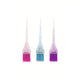 Colortrak 1.25" Mini Glitter Brushes with colorful feather bristles 3 Pack - Beautifox